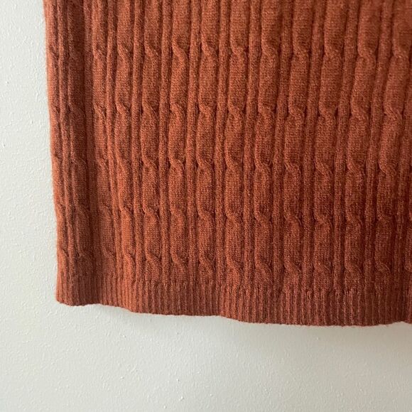 BB Dakota Steve Madden Cable Knit Rust Orange Mini Skirt M NWT - Picture 4 of 15